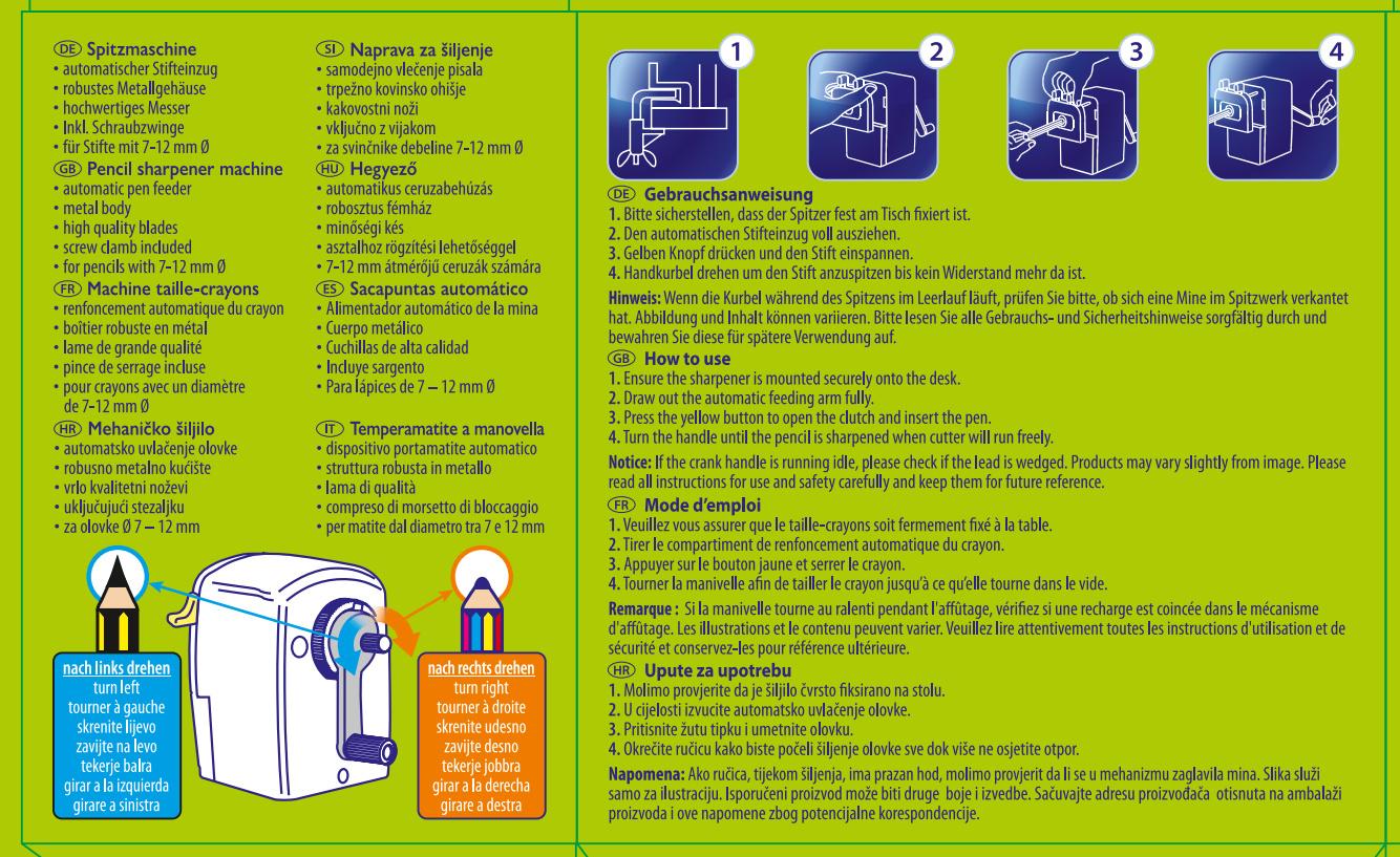 Produktbild PAPERZONE Spitzmaschine für 7-13mm blau 3 von 6
