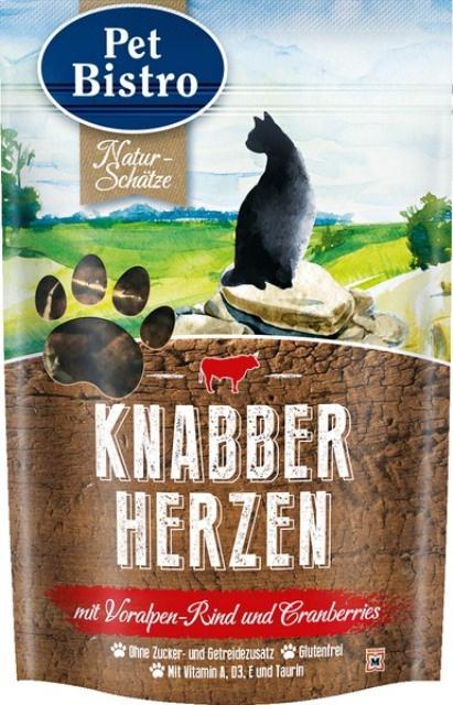 Pet Bistro Katzensnack Crispinies mit Voralpenrind und Cranberries