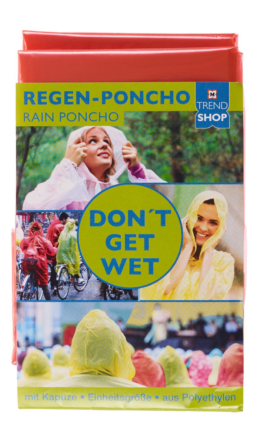 TRENDSHOP Regenponcho rot