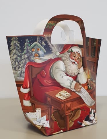 Henkeltasche Santa mittel 18,5x23,5x8cm