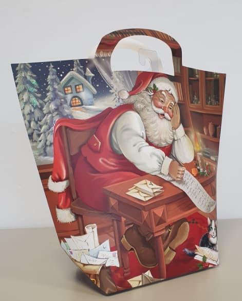 Henkeltasche Santa gross 25x30x10cm