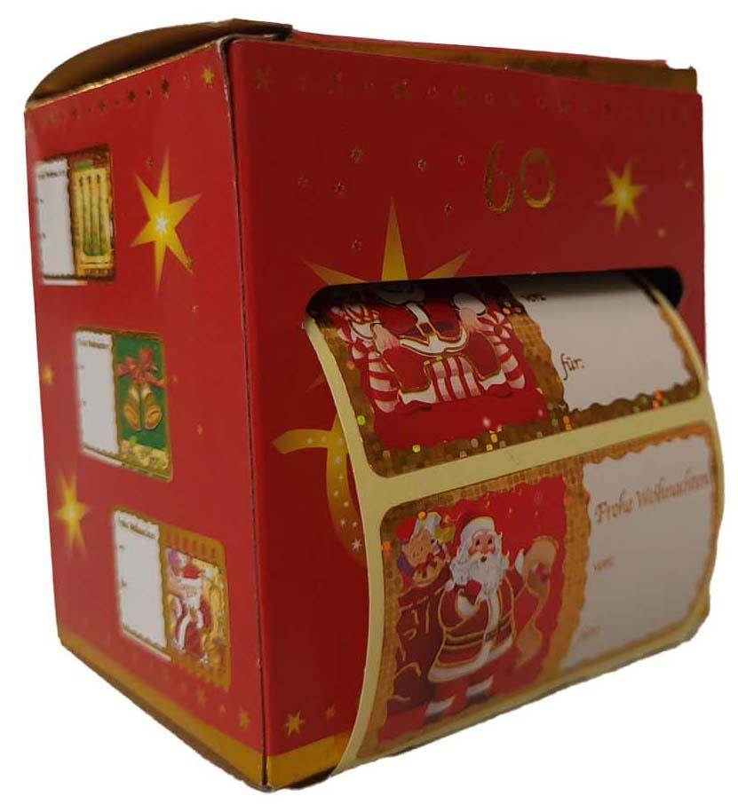 XMAS Geschenketiketten Spenderbox