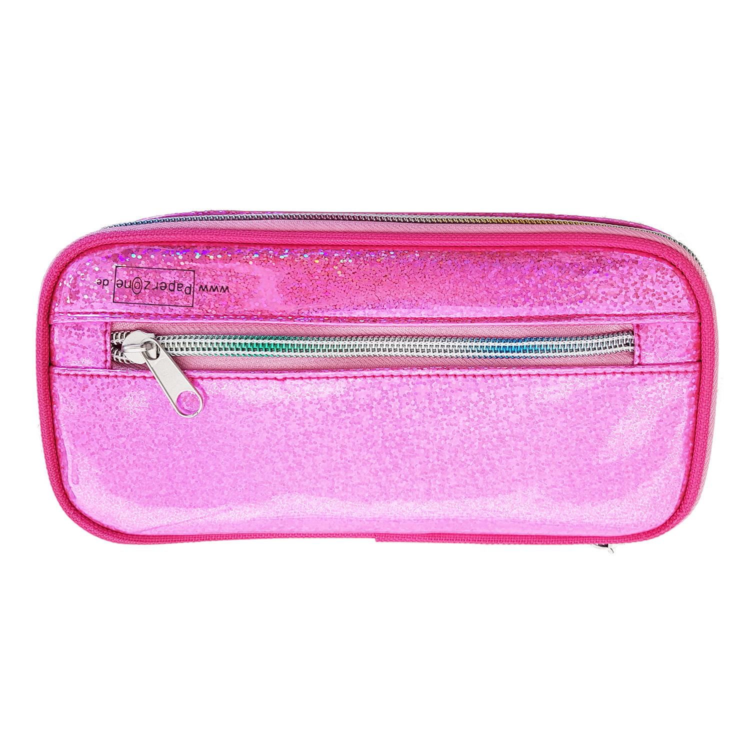 Produktbild PAPERZONE Schlamperbox rosa mit Glitzer 5 von 5