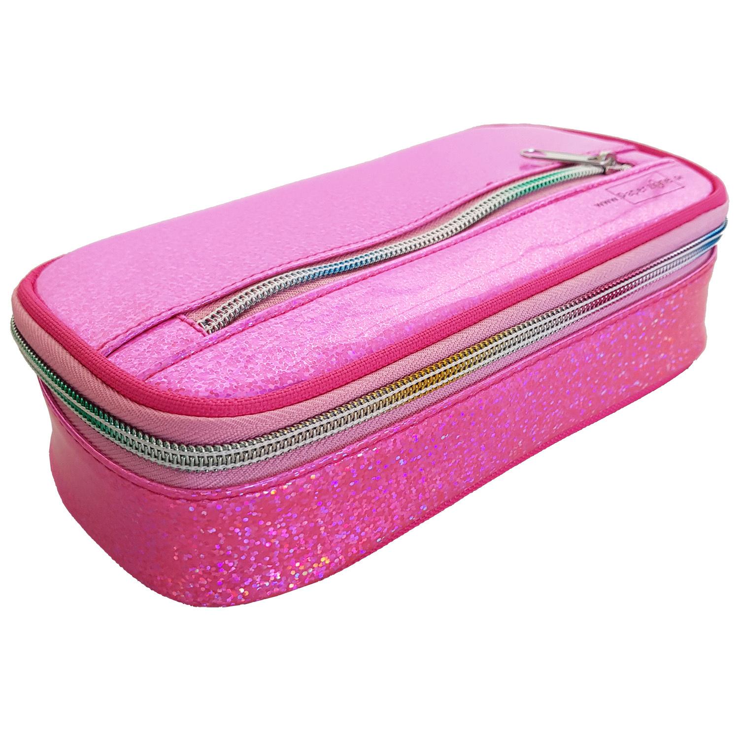PAPERZONE Schlamperbox rosa mit Glitzer