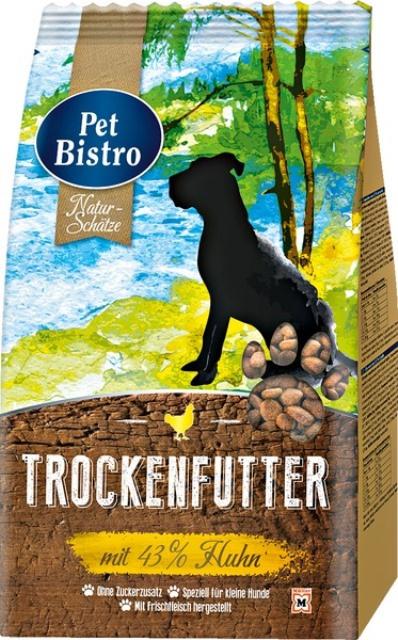 Pet Bistro Gourmet-Mahlzeit für Hunde reich an Geflügel