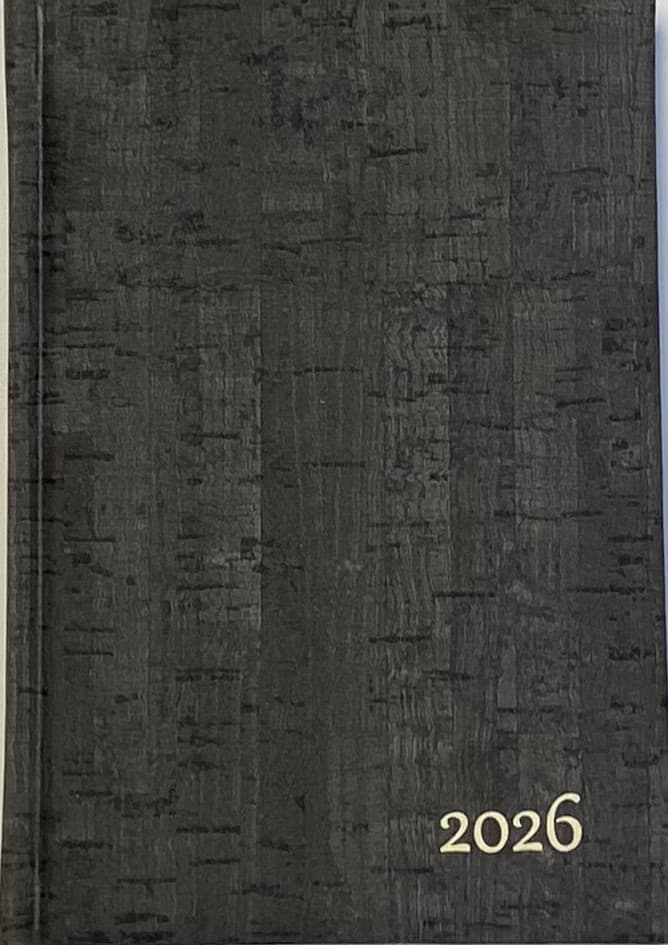 Kalender-Buch 2026 A6  CORK DUNKELGRAU
