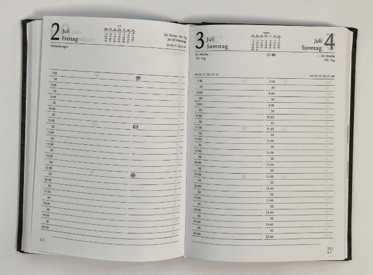 Kalender-Buch 2027 A6  CORK DUNKELGRAU