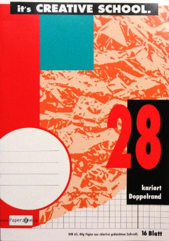 PAPERZONE Heft A5 Lineatur 28 16 Blatt