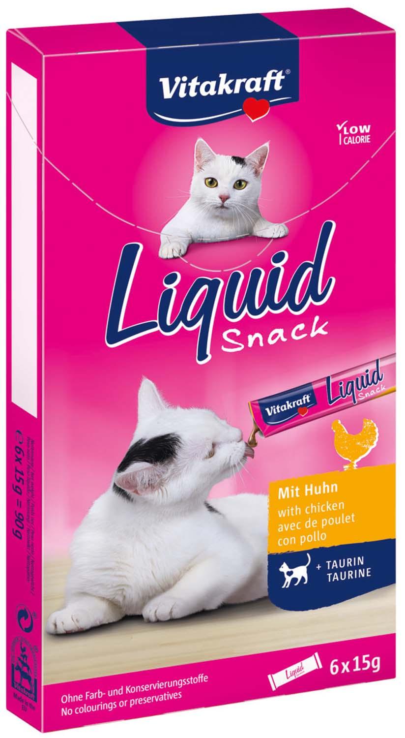Vitakraft Katzensnack Liquid mit Huhn + Taurin
