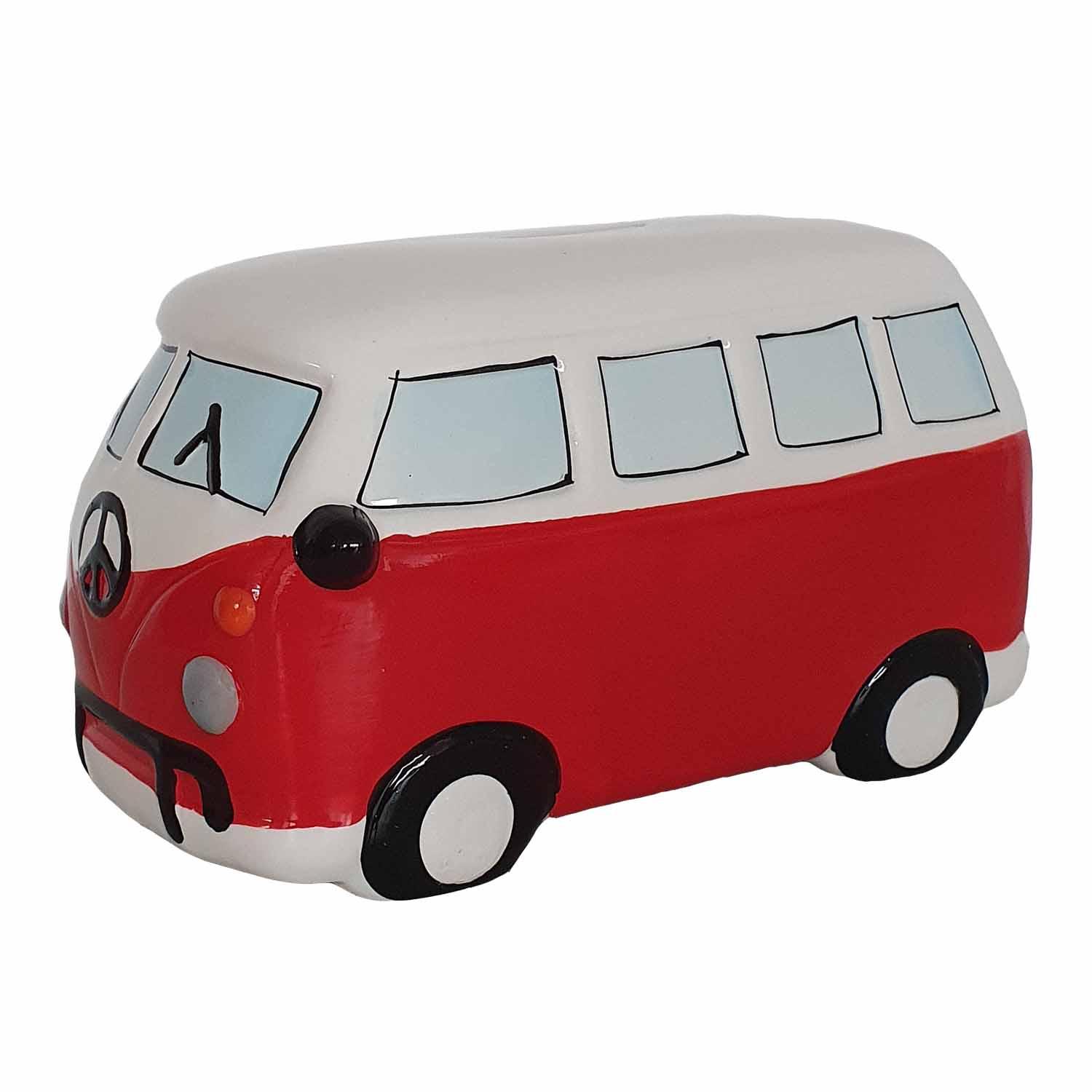 TRENDSHOP Spardose Peace Bus