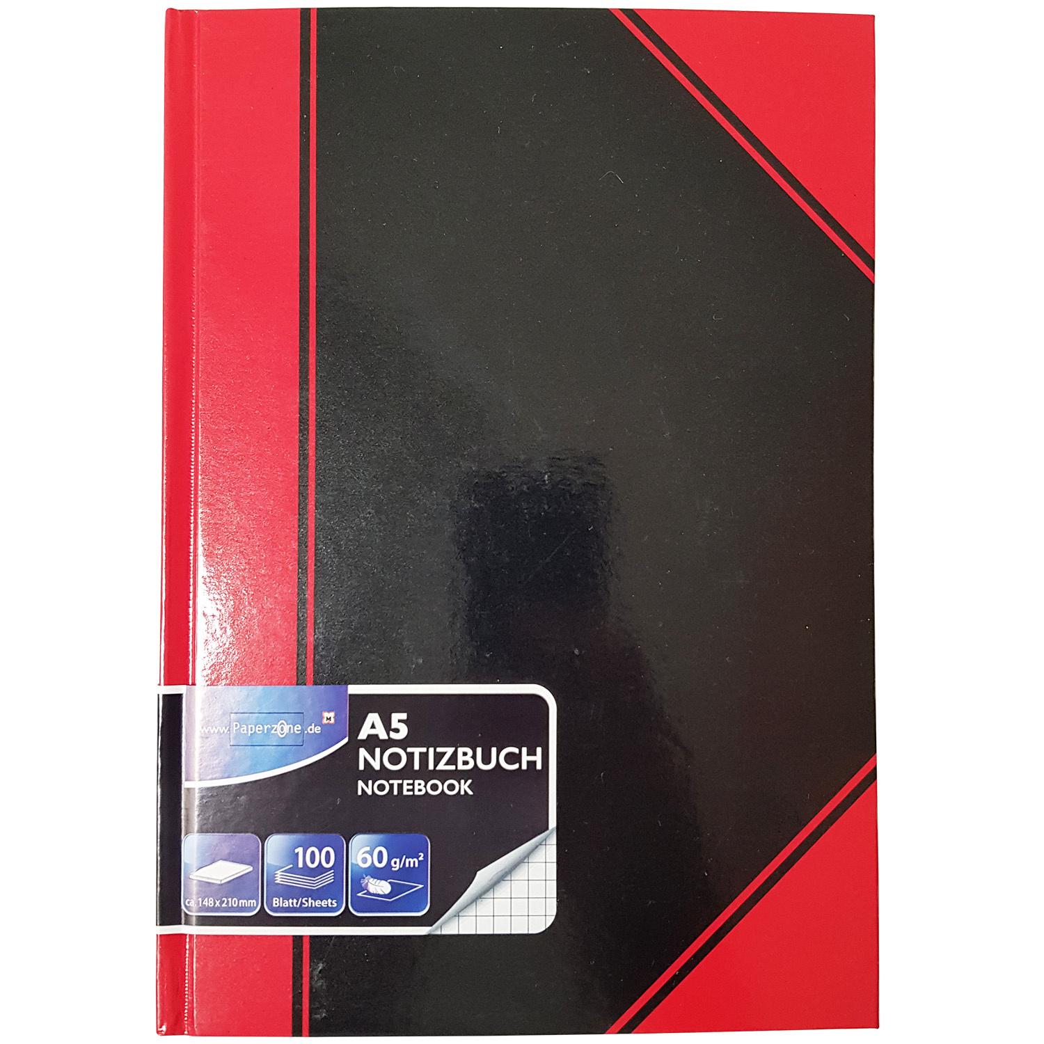 PAPERZONE Notizbuch A5 kariert