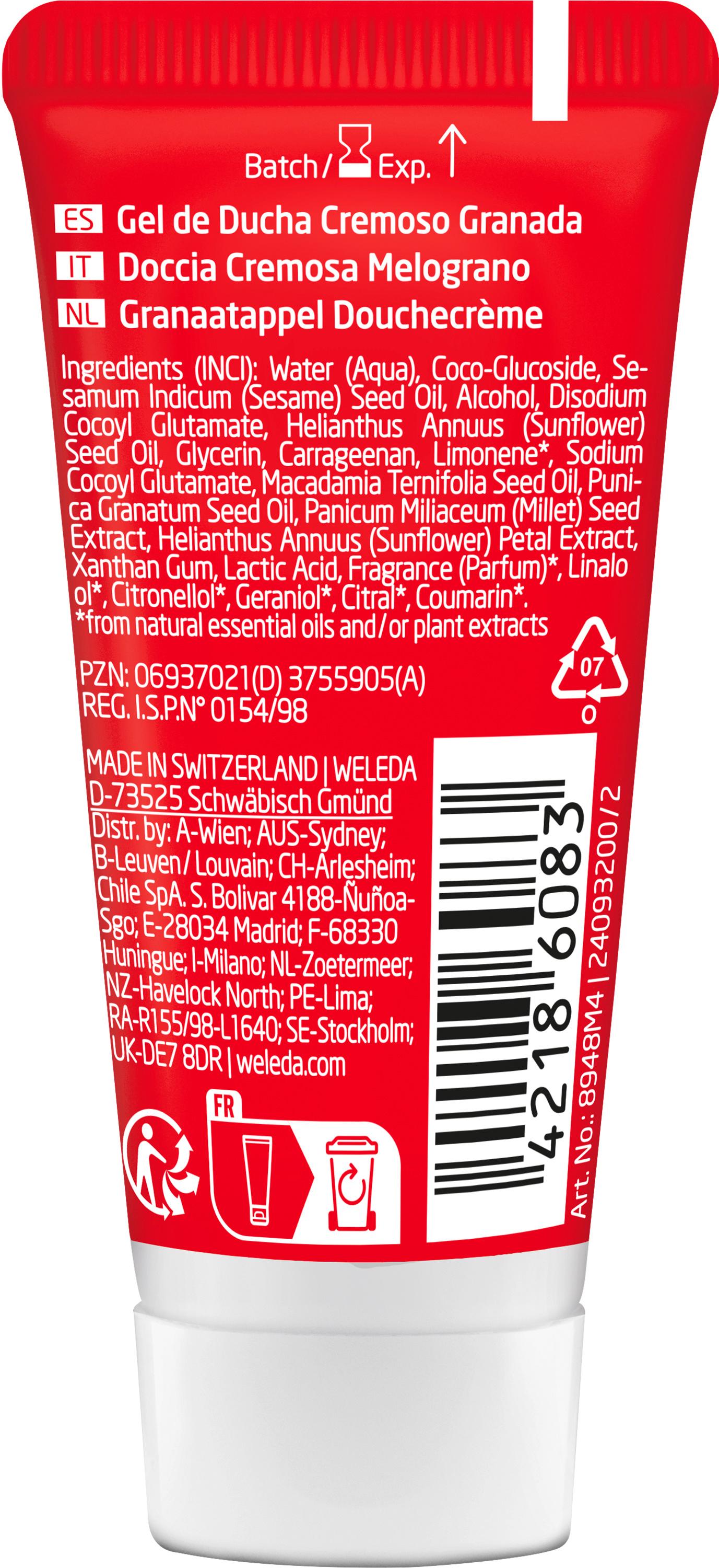 Produktbild WELEDA Inspire - Schönheitsdusche Granatapfel 2 von 2