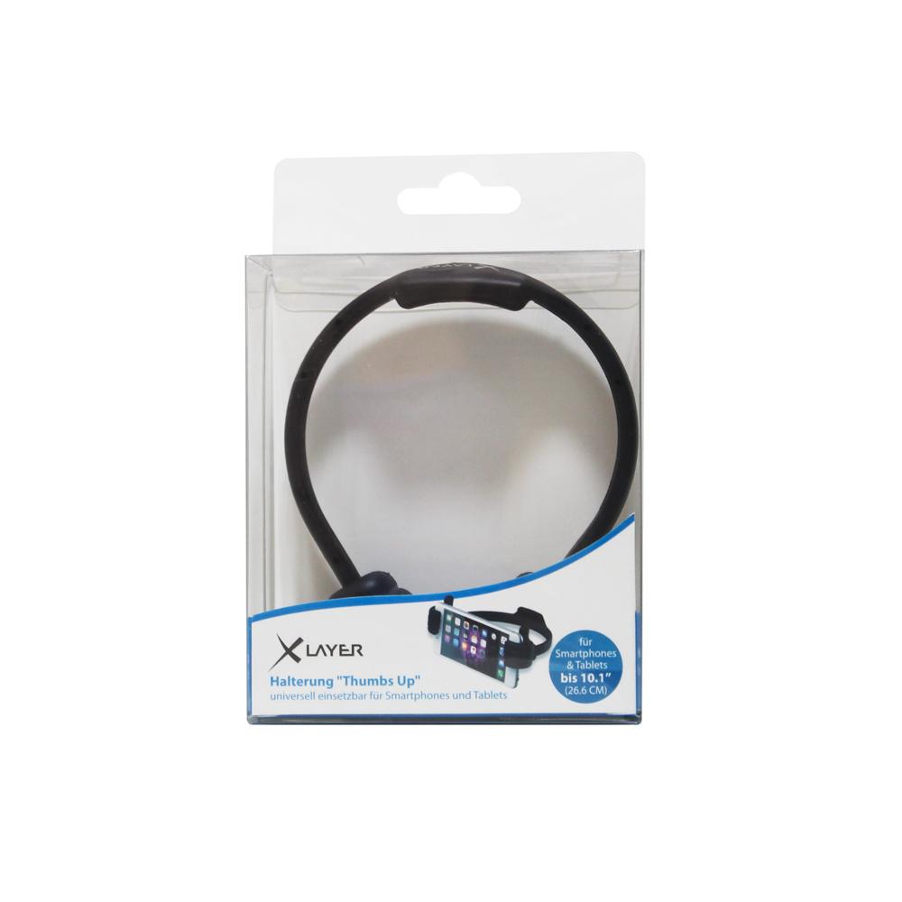 Produktbild Xlayer Halterung Colour Line Thumbs Up Halterung Black 2 von 2