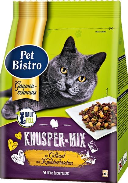 Pet Bistro Katzentrockenfutter Knusper-Mix mit Geflügel und Rind