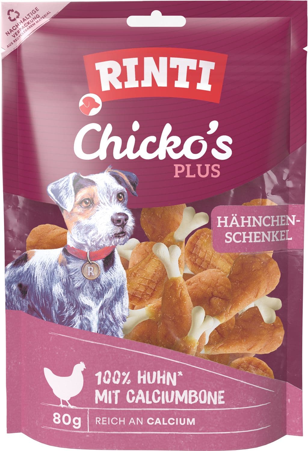 RINTI Hundesnack Chicko's Plus Hähnchenschenkel
