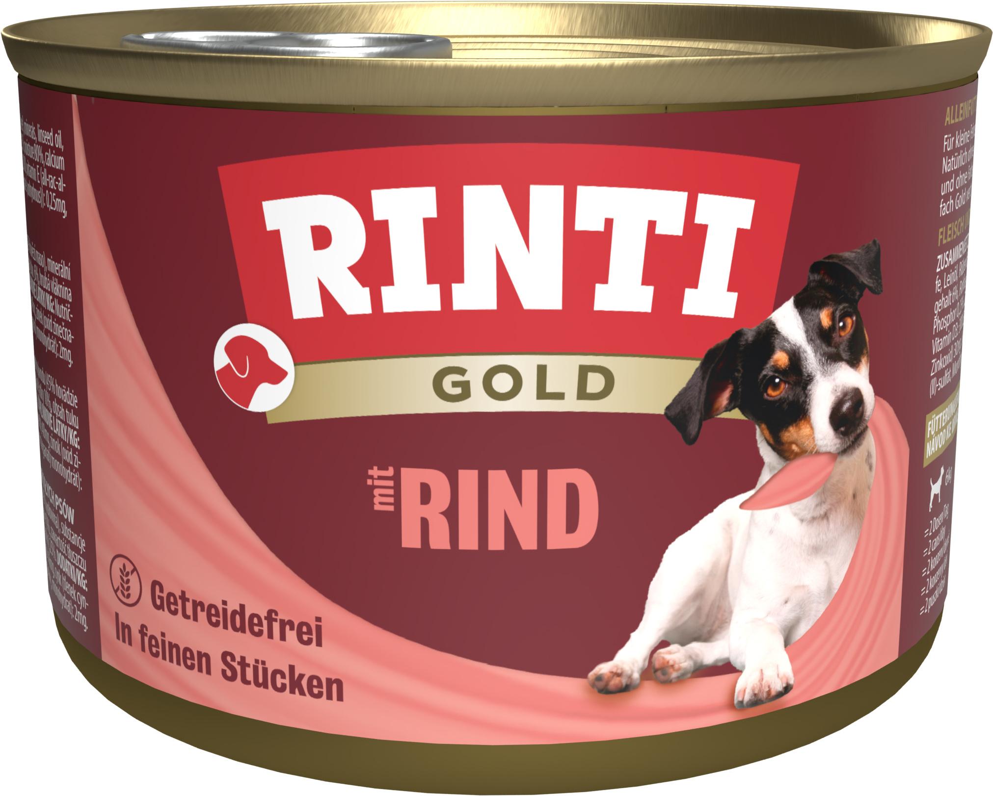 RINTI Hundenassfutter Gold Rind