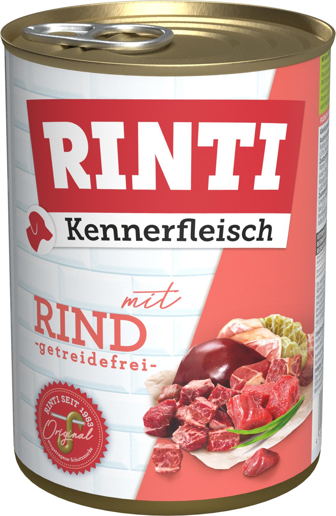 RINTI Hundenassfutter Kennerfleisch Rind