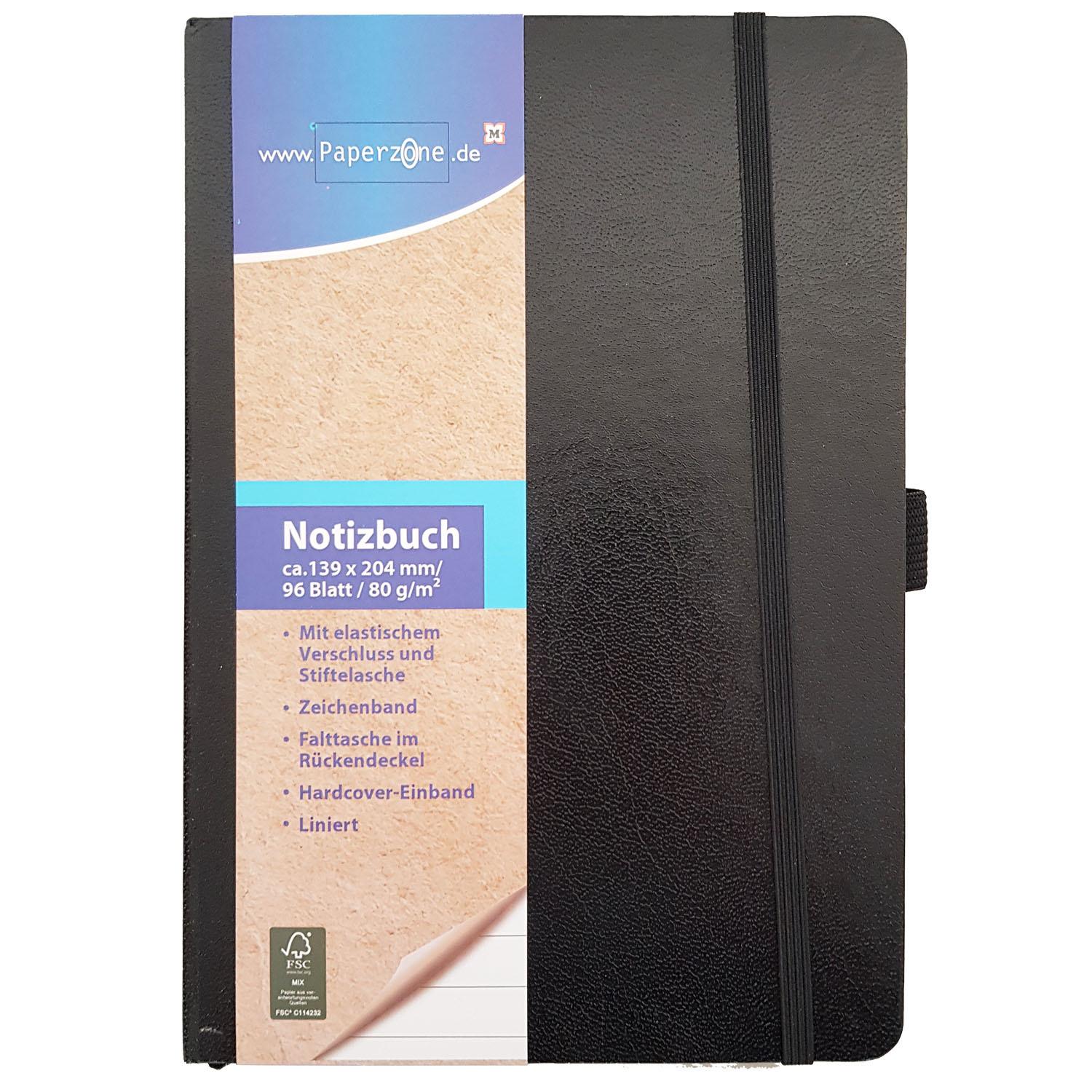 PAPERZONE Notizbuch A5 liniert