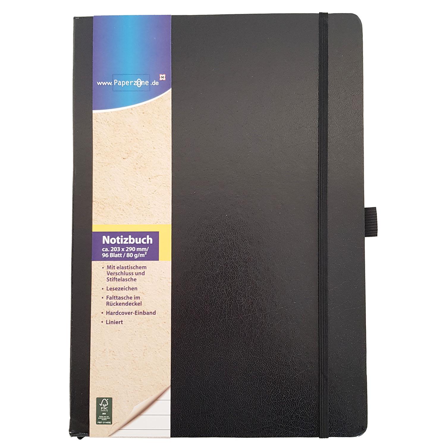 PAPERZONE Notizbuch A4 liniert
