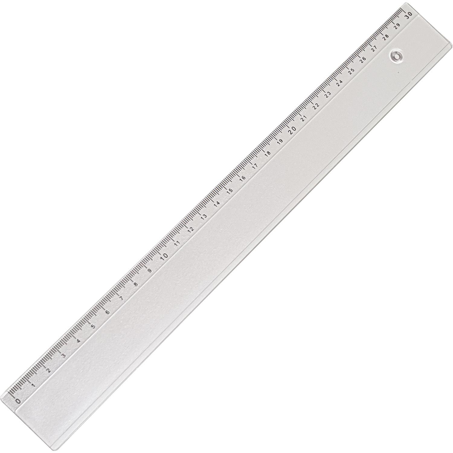 PAPERZONE Lineal Kunststoff transparent 30cm