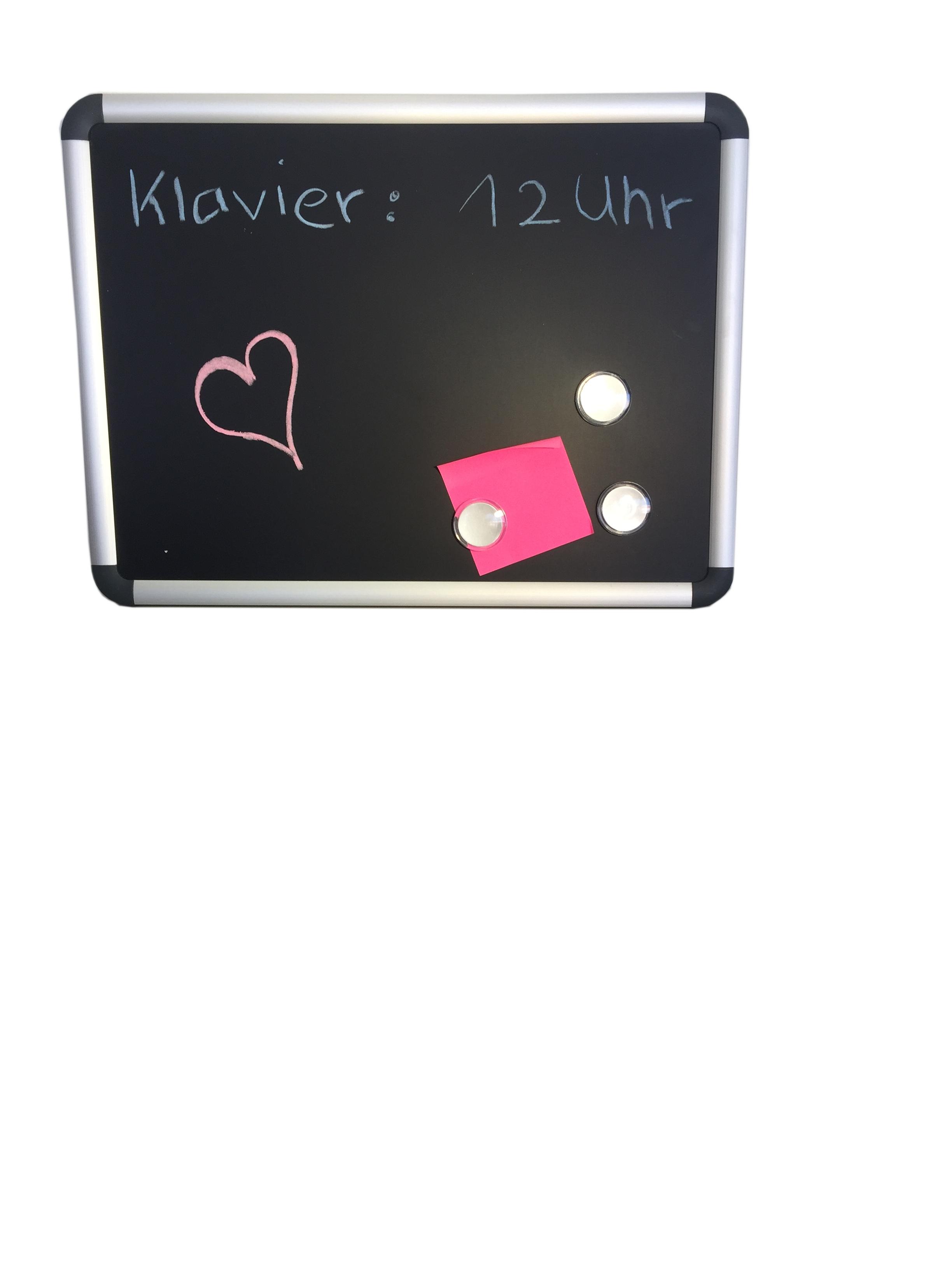 Produktbild Board für Magnete oder Kreide mit Alurahmen 40 x 30 cm 3 von 3