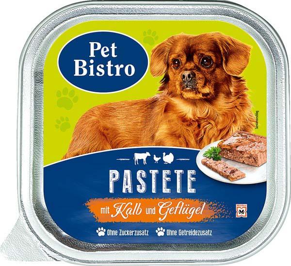 Pet Bistro Hundenassfutter - Pastete mit Kalb und Geflügel