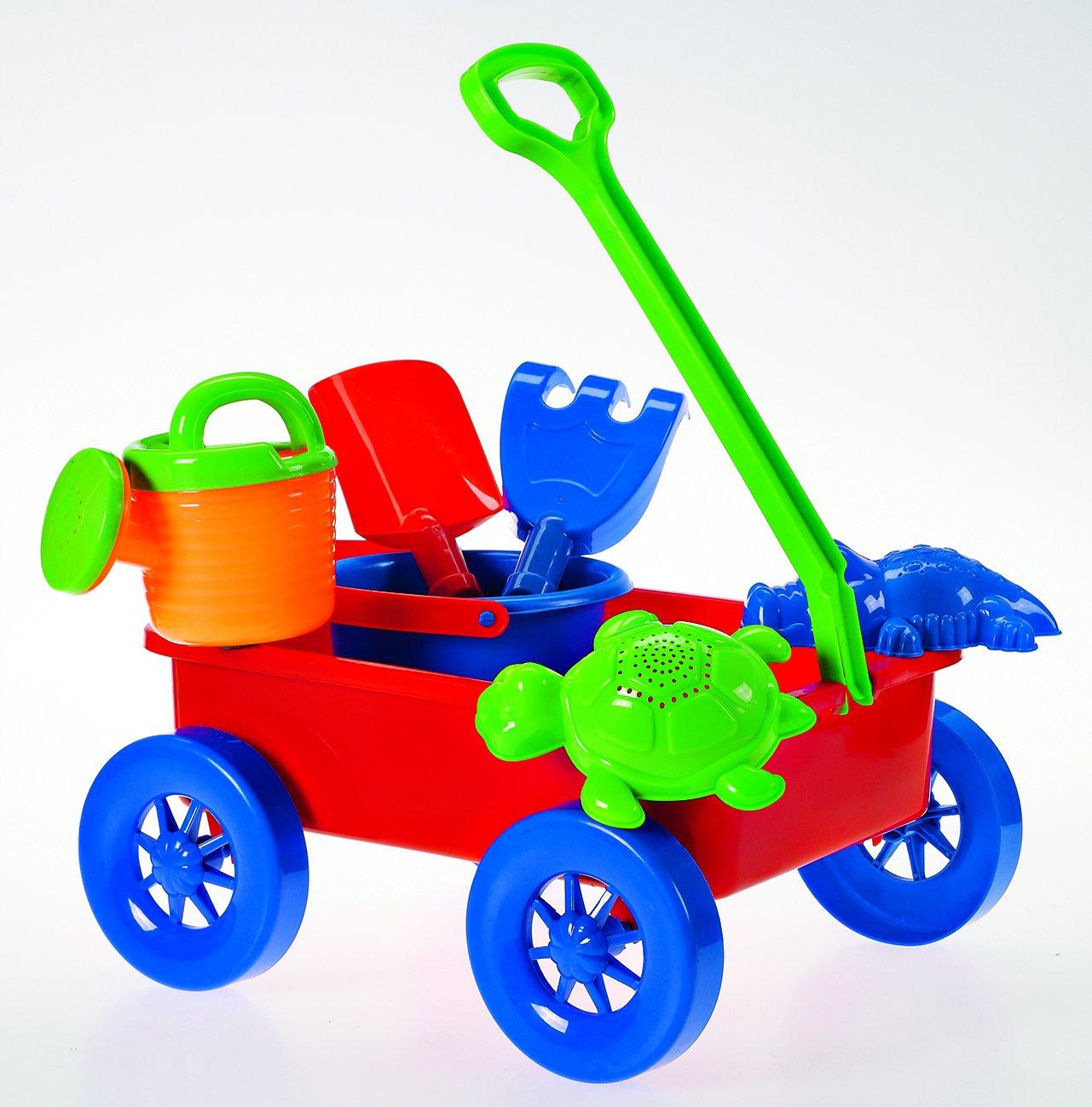 Müller - Toy Place - Sandset mit Wagen, 7-teilig, 1 Stück, sortiert
