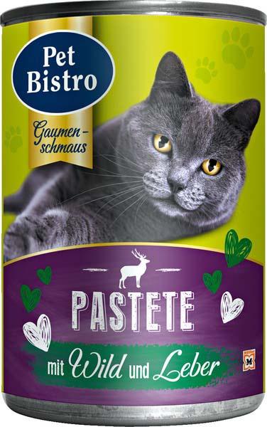 Pet Bistro Katzennassfutter - Pastete mit Wild und Leber