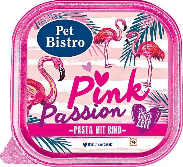Pet Bistro Katzennassfutter - Pink Passion Pasta mit Rind