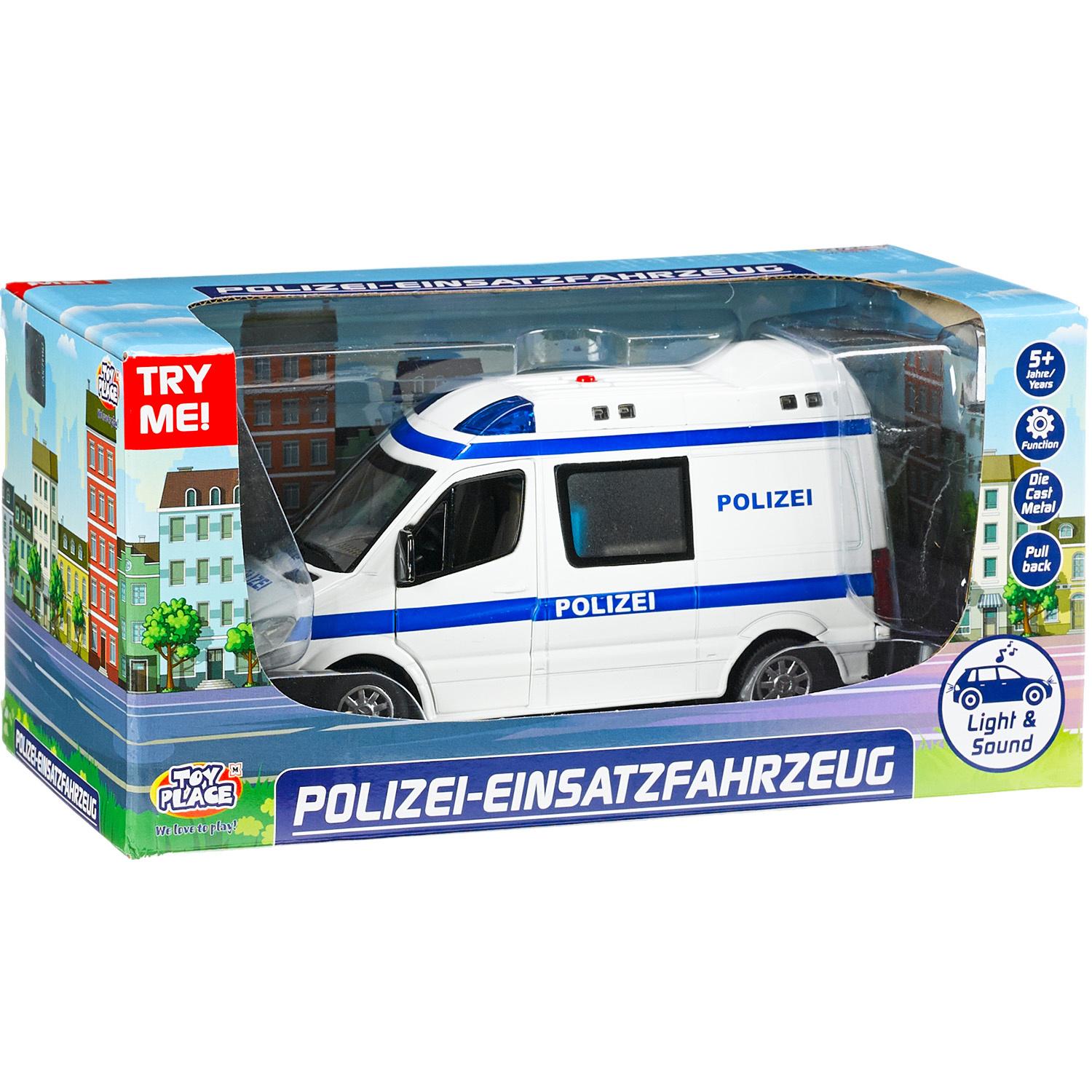 Müller - Toy Place - Polizei Einsatzfahrzeug mit Licht und Sound 1:32