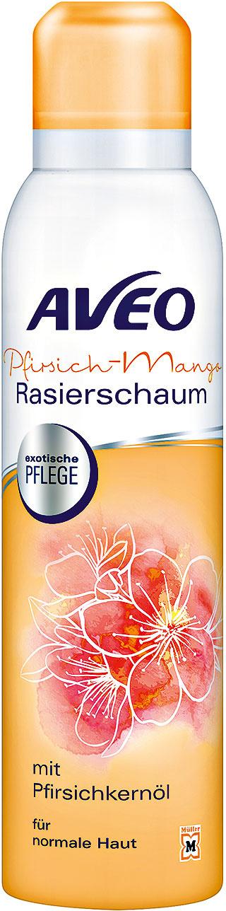 AVEO Rasierschaum Pfirsich Mango mit Pfirsichkernöl