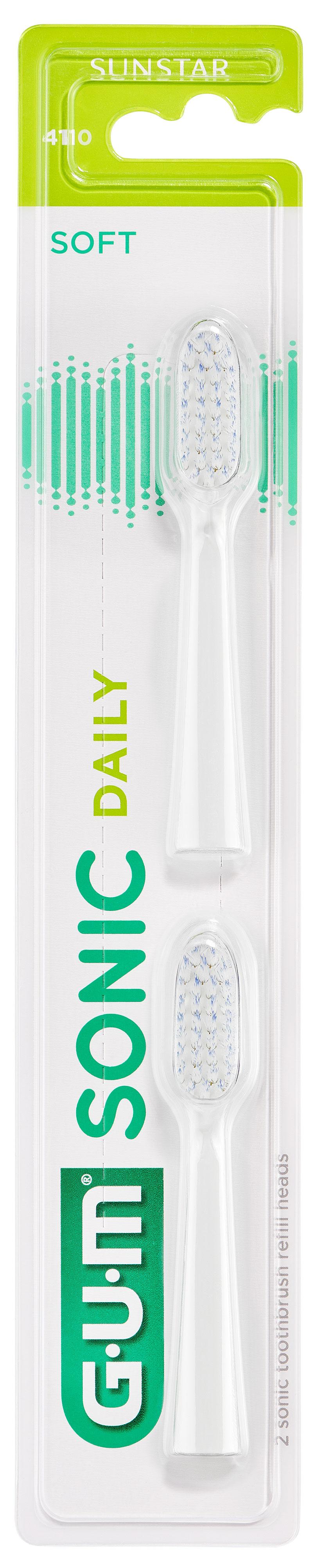 GUM® SONIC DAILY Ersatzbürstenköpfe