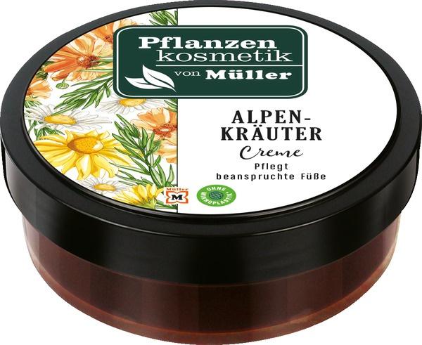 Pflanzenkosmetik von Müller Alpenkräuter Fußcreme