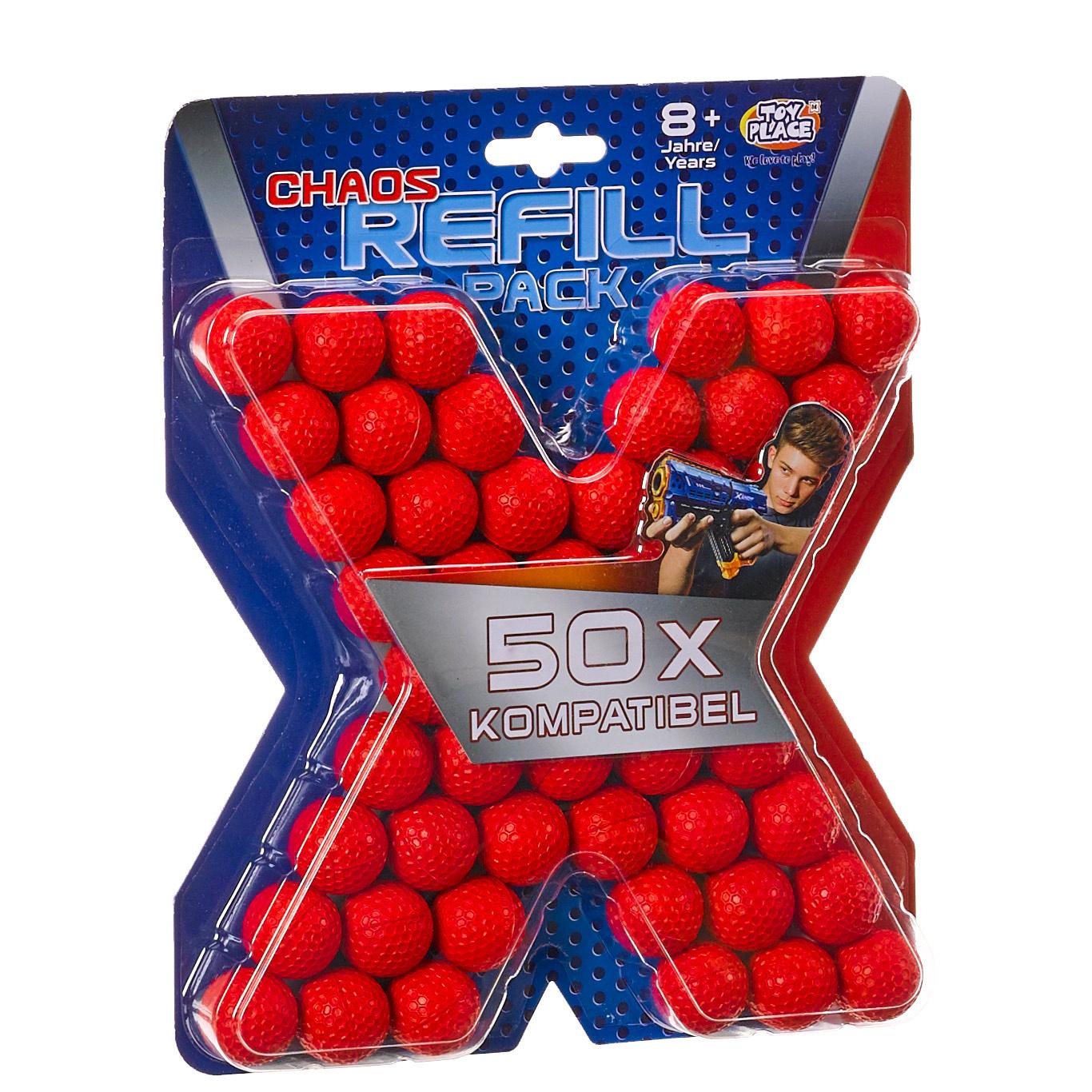 Müller - Toy Place - Ball Blaster Refill Balls, 50 Balls, 1 Stück, sortiert