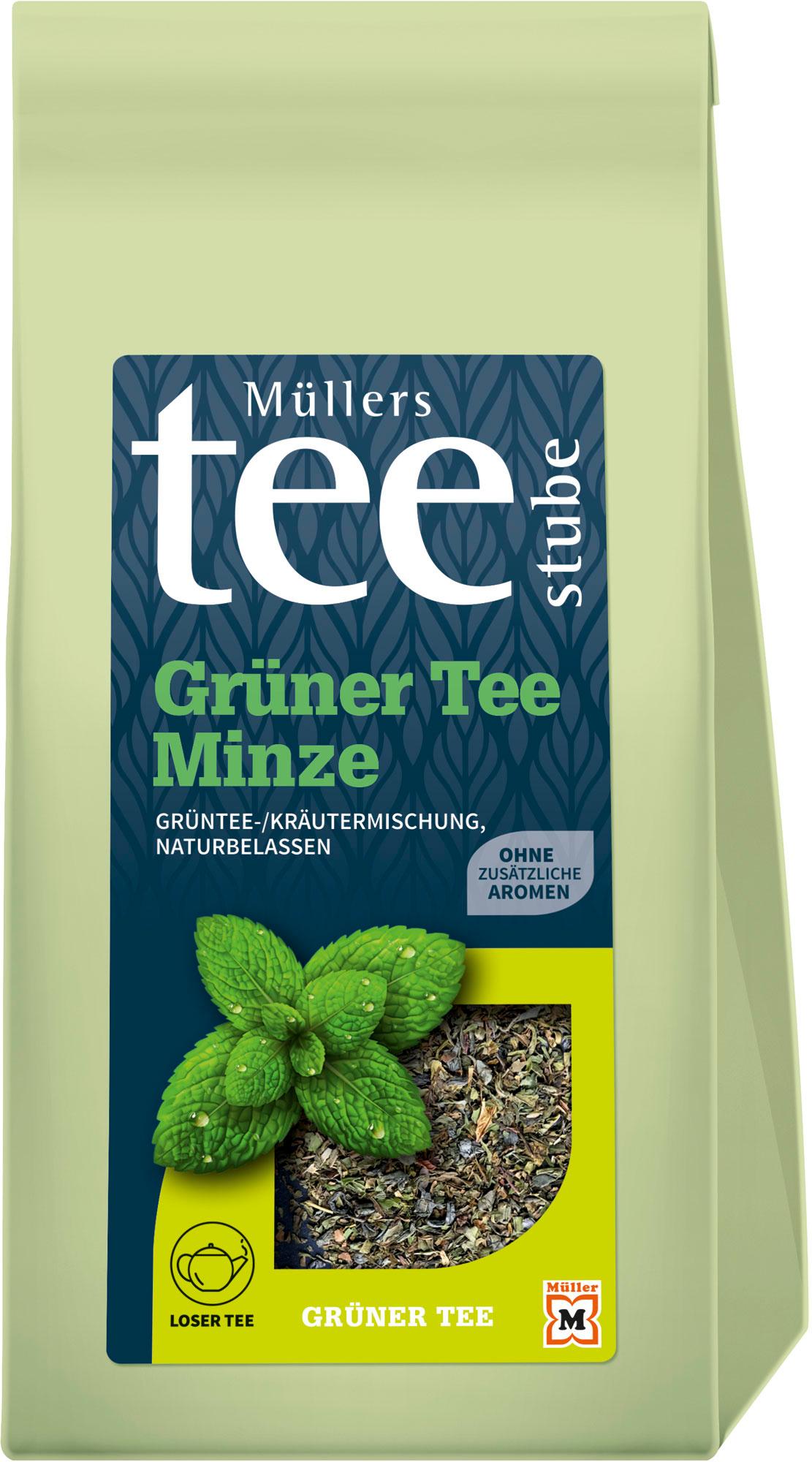 Müllers Teestube Güner Tee Lose Minze