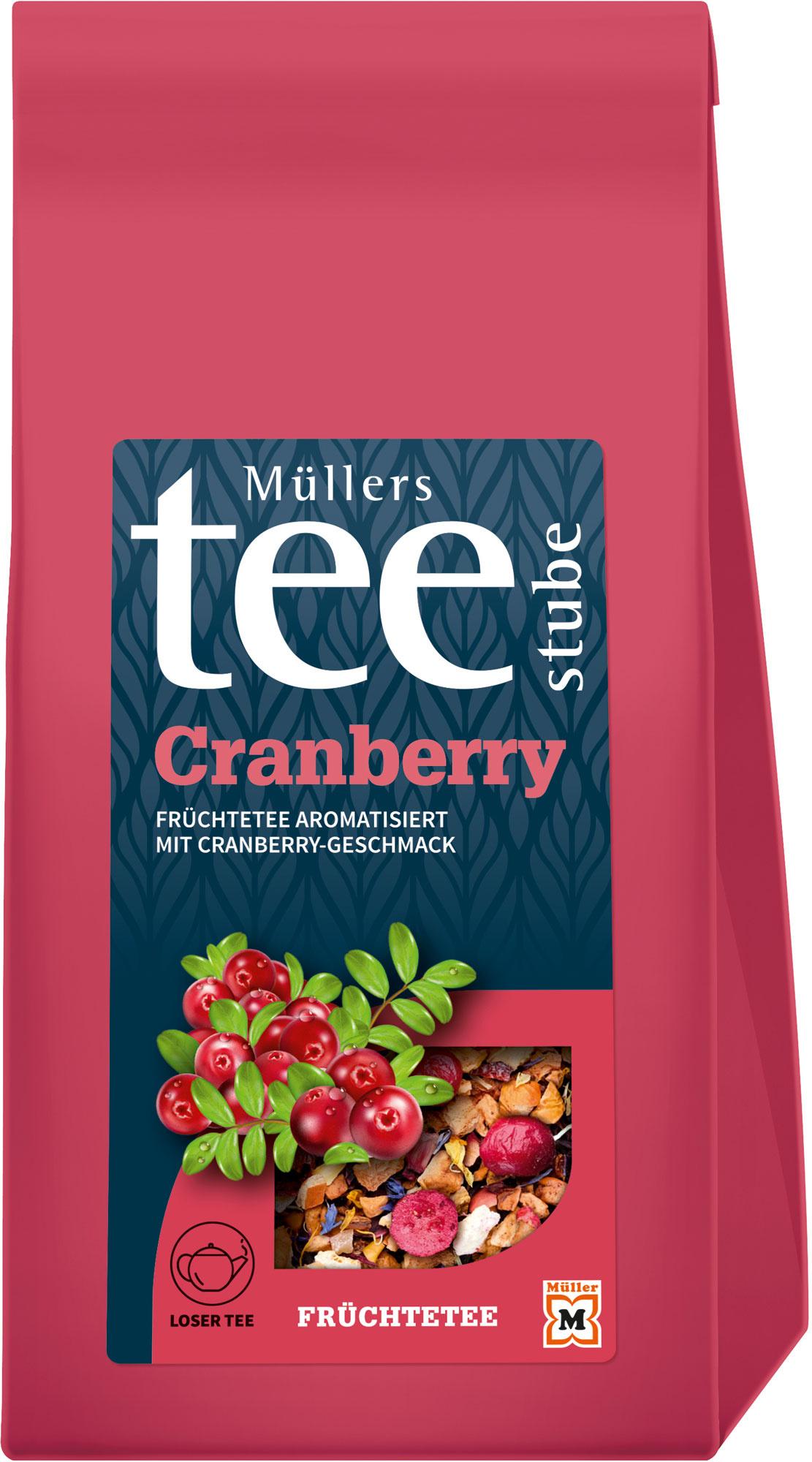Müllers Teestube Früchtetee Lose Cranberry