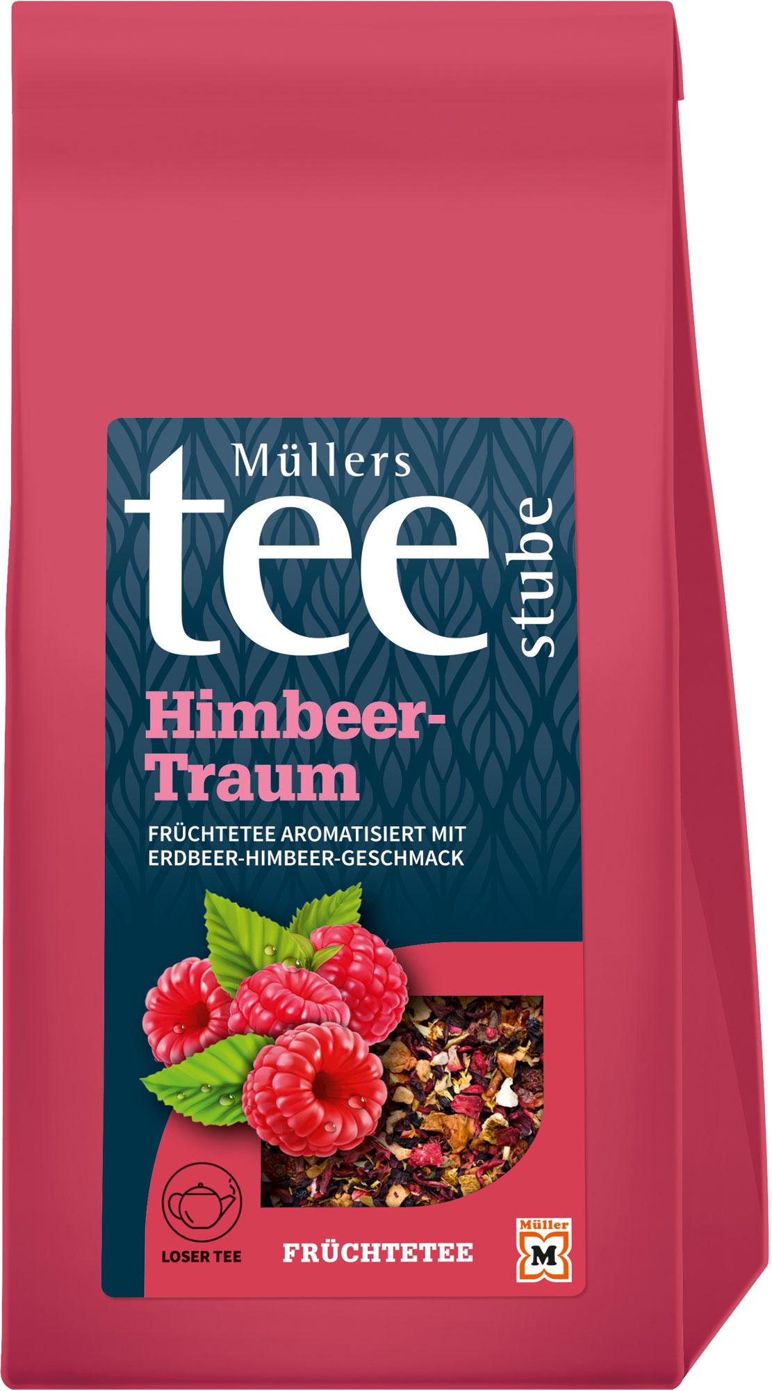 Müllers Teestube Früchtetee Lose Himbeertraum