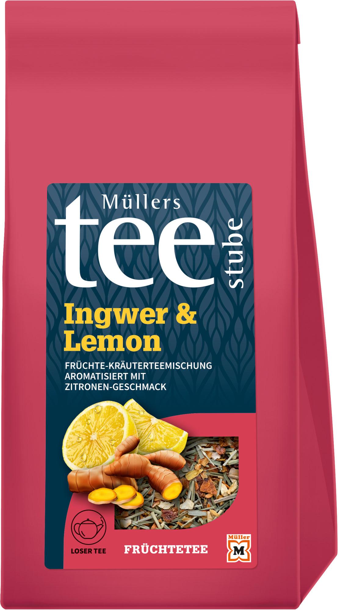 Müllers Teestube Früchtetee Lose Ingwer&Lemon