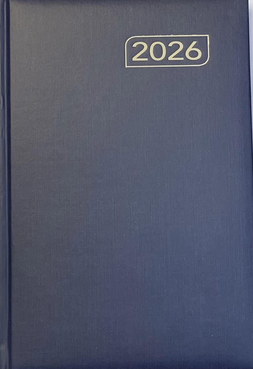 Kalender-Buch 2026 A5  CAPYS BLAU METAL