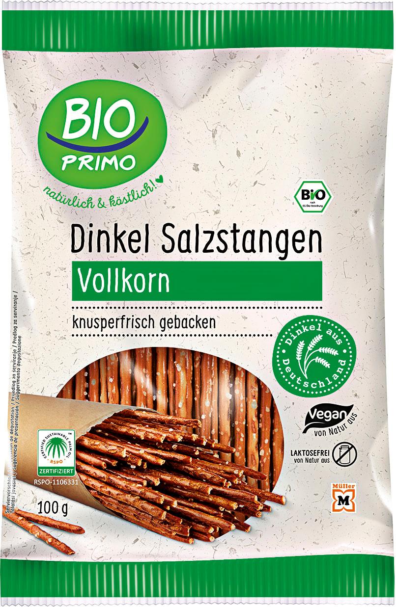 BIO PRIMO Bio Dinkel Salzstangen Vollkorn