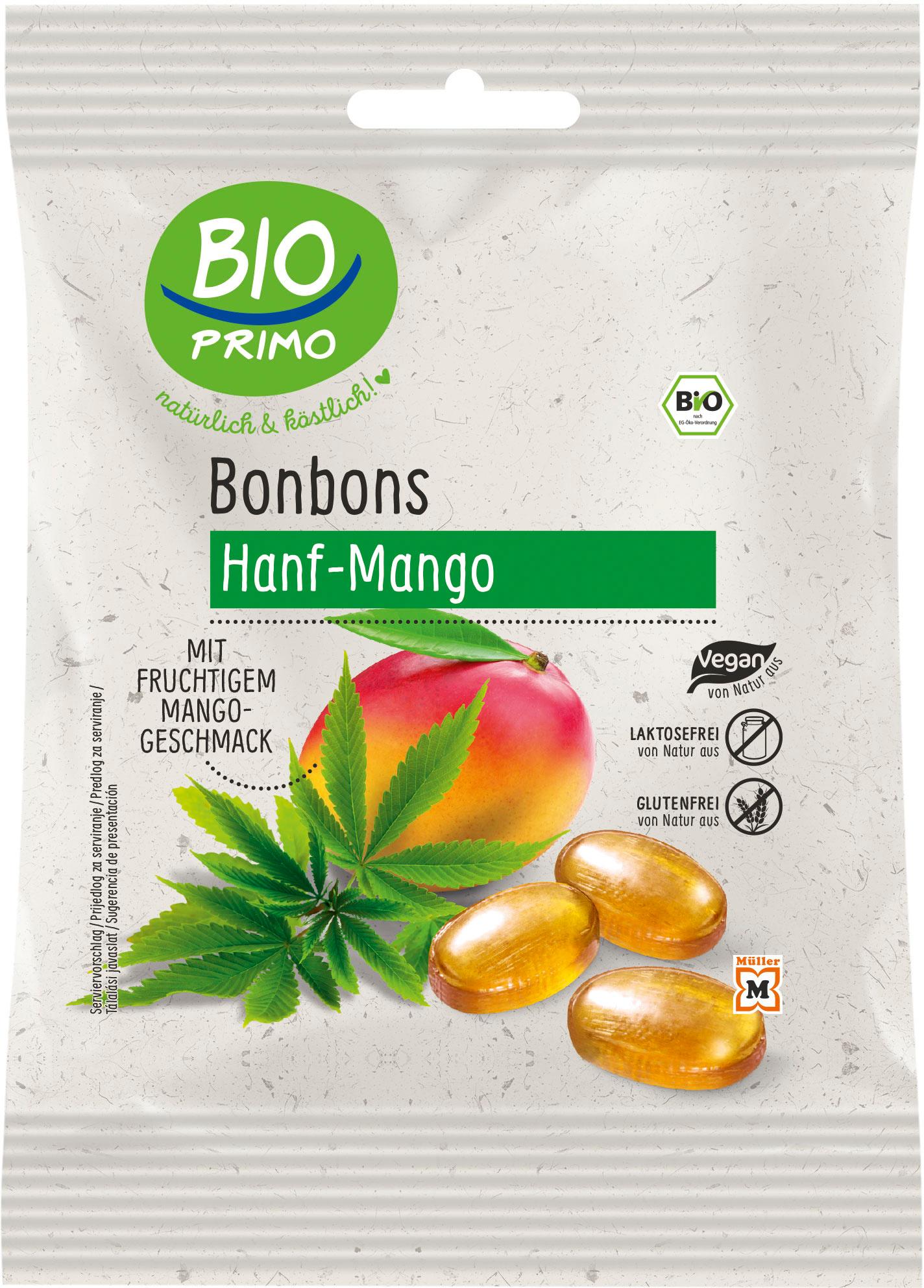 BIO PRIMO Bio Bonbons Hanf-Mango