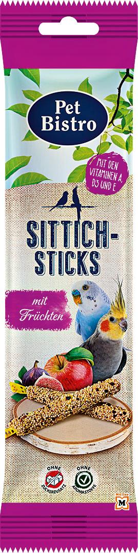 Pet Bistro Sittich-Sticks mit Früchten