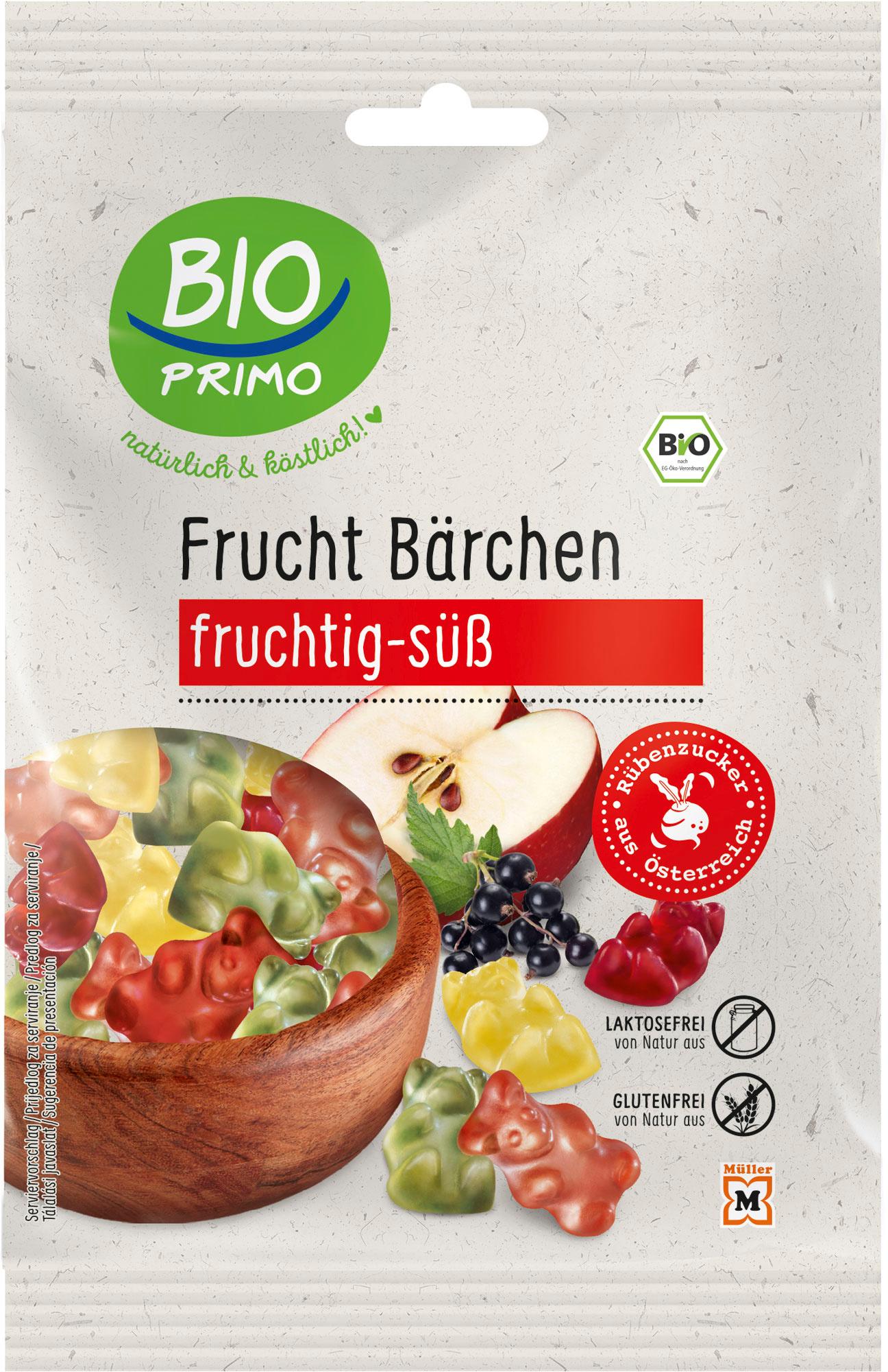 BIO PRIMO Bio Frucht-Gummi Bärchen – fruchtig-süß