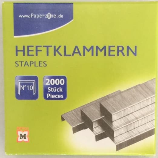 PAPERZONE Heftklammern N°10 2000 Stück