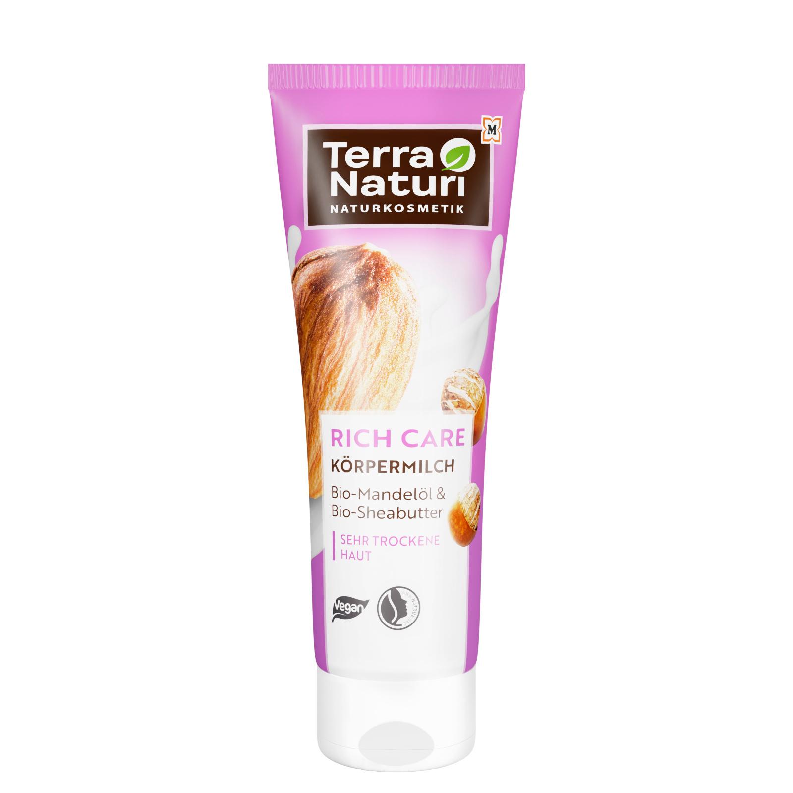 Terra Naturi Rich Care Körpermilch Bio-Mandelöl&Bio-Sheabutter