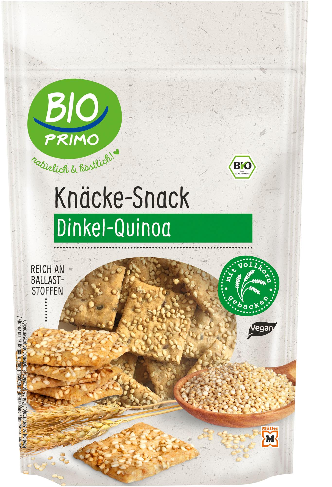 BIO PRIMO Bio Knäcke-Snack – Dinkel-Quinoa
