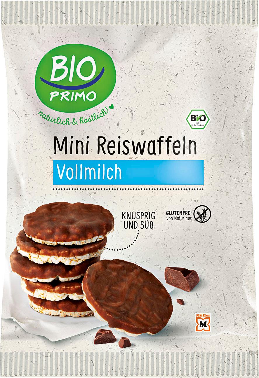 BIO PRIMO Bio Mini-Reiswaffeln Vollmilch