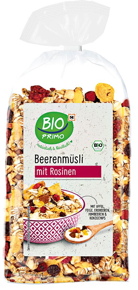 BIO PRIMO Bio Beerenmüsli mit Rosinen