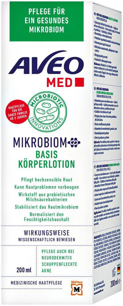 AVEO MED Mikrobiom Basis Körperlotion Medizinische Hautpflege