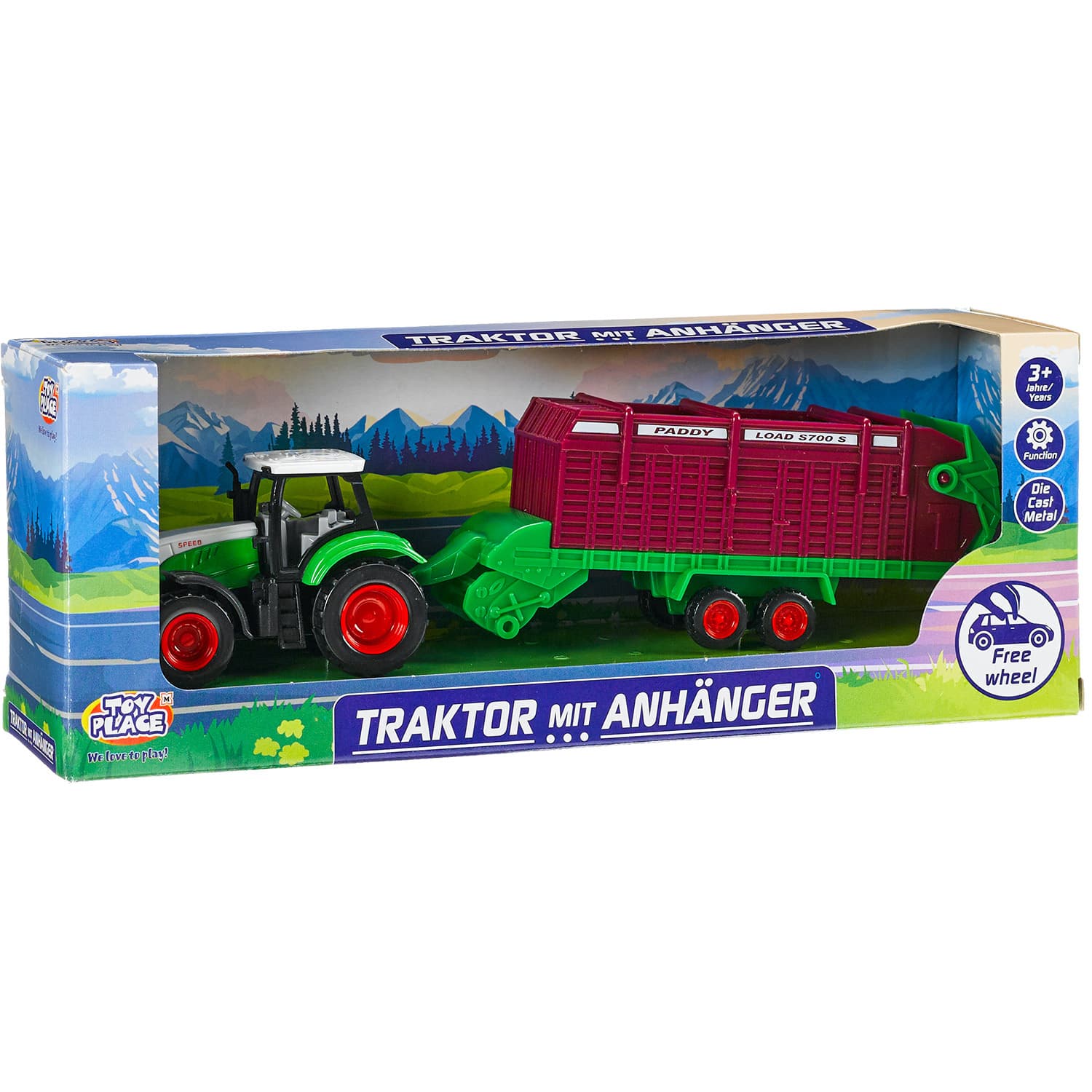 Produktbild Müller - Toy Place - Traktor mit Anhänger, 3-fach sortiert, 1 Stück 4 von 6
